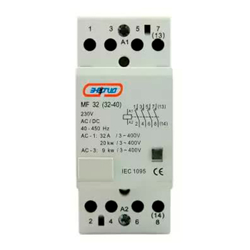 Модульный контактор МF 32 4P 32A Энергия - Электрика, НВА - Коммутационное оборудование - Контакторы - Магазин электроприборов Точка Фокуса